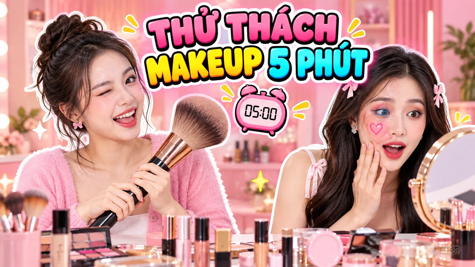 Beauty / Makeup 5 phút — mẫu ý tưởng tạo mới bằng AI